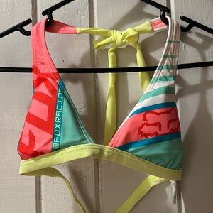 Fox Racing Womens size small Cozmik Lace Up swim suit.